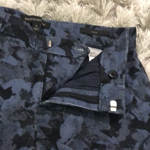 Banana Republic Khaki Gray Blue Jeans Pant Size 2 - Picture 8 of 8